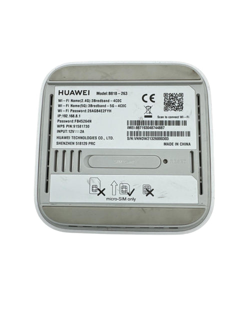 Huawei Trådlös Router model B818-263. sim kort