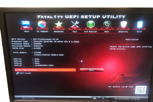 ASRock Fatal1ty Z87 Professional med Processor i5 4670k