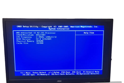 Moderkort MSI GF615M-P33 med Processor AMD/ Ram minne.
