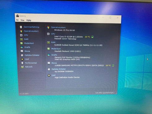 HP ProBook 650 G1 i5 8GB 128SSD FHD (beg)