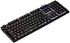 bakgrundsbelyst trådat RGB gamingtangentbord, nordisk, membranbrytare, 25 anti-ghosting tangenter, mediatangenter, aluminium, ABS plast, USB