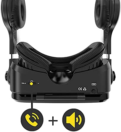 Hi-SHOCK Premium VR-glasögon – X4 – spelglasögon för 3D-nöje – VR-headset med integrerade hörlurar för 4,7–6,2 Android-smartphones – Perfekt för Virtual Reality 360 videor