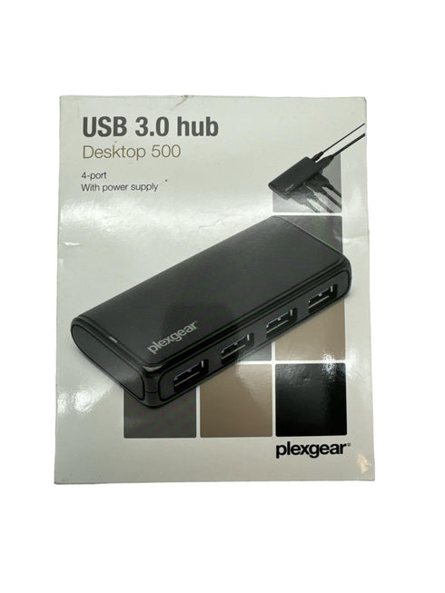 Plexgear Desktop 500 USB 5 Gbps hubb med 4-vägs strömförsörjning