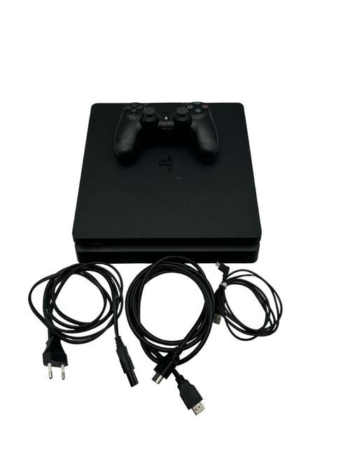 Sony PlayStation 4 Slim Black - 500GB med handkontroll och tillbehör .BEGAGNAT