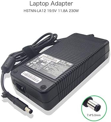 19,5 V 11,8 A 230 W ersättning strömförsörjning laddare för HP HSTNN-AL12 (7,4 x 5,0 mm) (beg)
