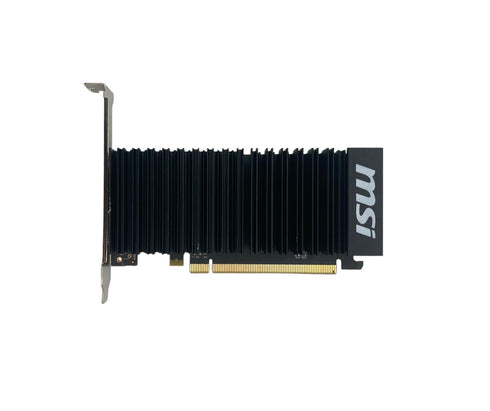 MSI NVIDIA GEFORCE GT 1030 2GHD4 LP OC '2 GB GDDR4, 1518 MHz, lågprofil, DisplayPort, HDMI, passivt kylsystem utan fläkt