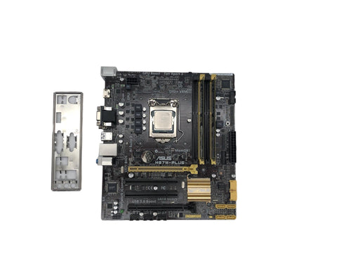 ASUS H87M-PLUS mATX moderkort med Processor intel core i5-4590 och RAM 8gb