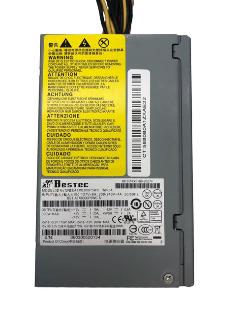 Bestec ATX0300P5WC Rev: 300W Nätaggregat/PSU