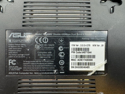 ASUS RN66U Double 450Mbps Dual Band N Router