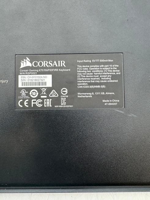 Corsair K70 Rapidfire mekaniskt tangentbord gaming (beg)