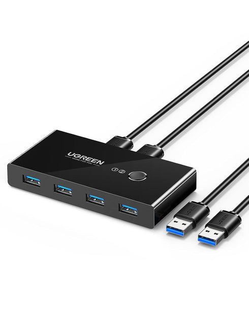 UGREEN USB 3.0 Switch 2-in-4 – 4 USB-portar, 2 datorer