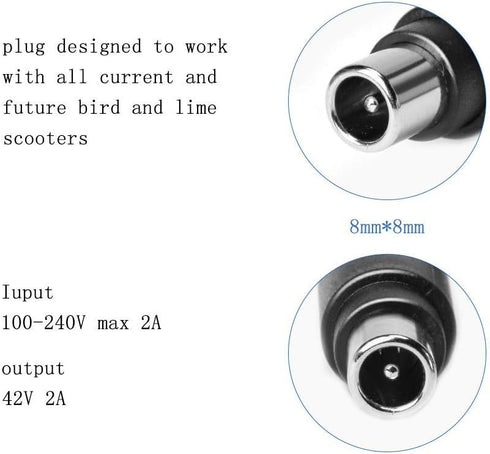 Batteriladdare elektrisk sparkcykel för Ninebot 70W