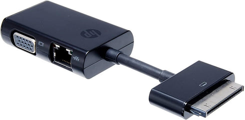HP Dockanslutning till Ethernet och VGA-adapter