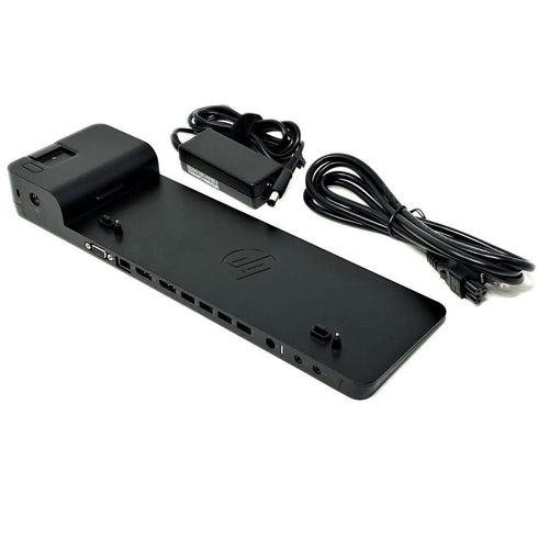 HP 2013 Ultra Slim Docking Station med HP AC Adapter