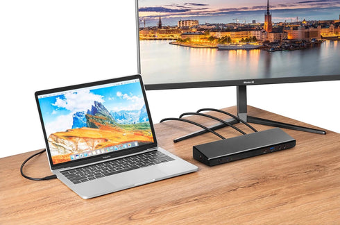 USB-C dockingstation med stöd för 4K (180w)