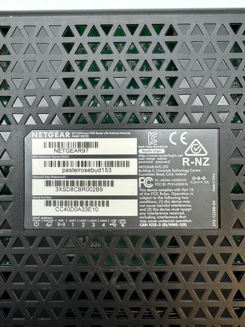 Netgear AC1200 Smart Wi-Fi Router R6220
