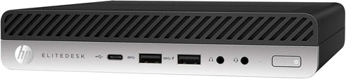 HP EliteDesk 800 G4 Mini – Core i5, 8GB RAM, 256GB SSD med WiFi Win 11 Pro (beg)