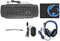 NEDIS - Gaming combo kit - 4-i-1 - Tangentbord, headset, mus och musmatta - 5 V 0,5 A - Högerhänt - 6 knappar - Operativsystem Windows - USB - 1200/1600 / 2000/3200 DPI