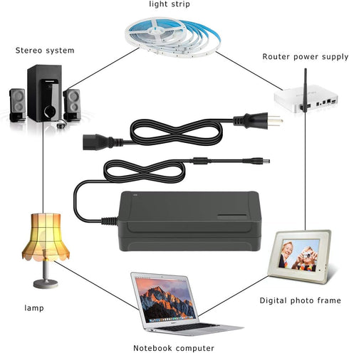 120 W Laddare/AC-Adapter MODEL:HTY-240500024V /5A AC/DC Adapter Laddare (beg)