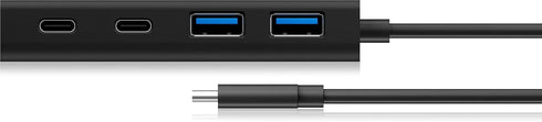 Icy Box USB-hub med USB-C-kontakt USB 3.0, svart (beg)