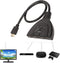 HDMI-switch 3 ingångar 1080P - Svart