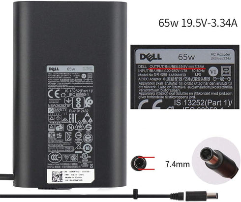 10 st Dell Original HA65NM130 65W 19,5 V 3.34A 6TFFF 06TFFF Notebook Ac adapter
