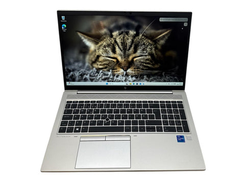 HP EliteBook 850 G8 15,6-tums Touch bärbar dator, Intel i7 1185G7 / 16 GB DDR4 RAM, 512 GB (beg)