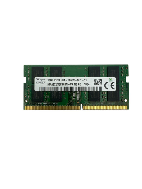 16GB DDR4 1x16GB SK Hynix SODIMM 2Rx8 PC4-2666V 2666Mhz RAM Minne (beg)