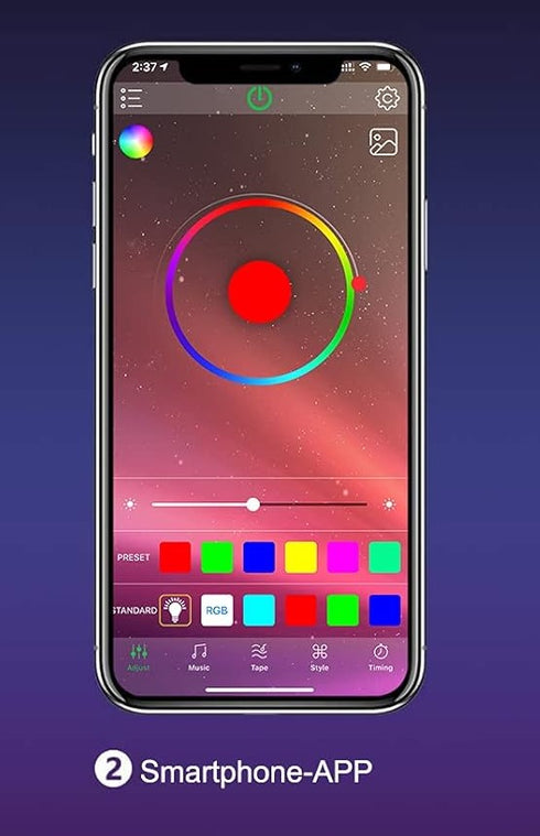 30m(2x15m) Bluetooth smart RGB led strip light