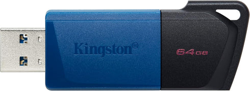 Kingston DataTraveler Exodia M USB 3.2 Gen 1 DTXM/64GB – med rörligt lock (svart + blå)