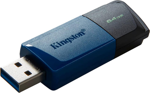 Kingston DataTraveler Exodia M USB 3.2 Gen 1 DTXM/64GB – med rörligt lock (svart + blå)