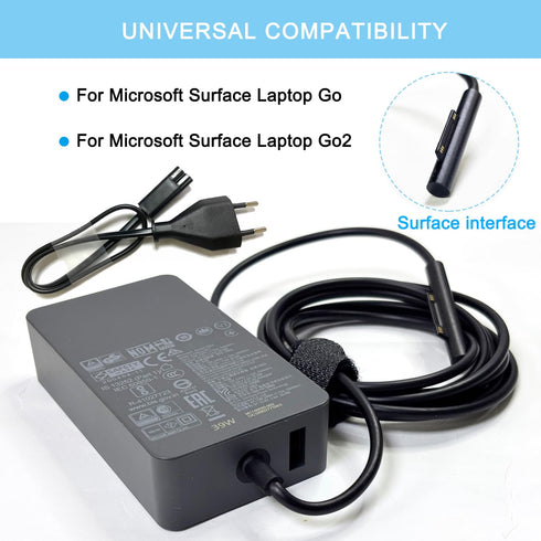 39W Laddare/AC-adapter för Microsoft Surface (model 1963) (beg)