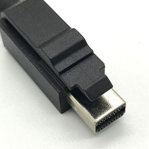 HP Mini Displayport hane till DisplayPort DP hona förlängning 15 cm kabeladapter för grafikkort bärbara datorer-svart (beg)