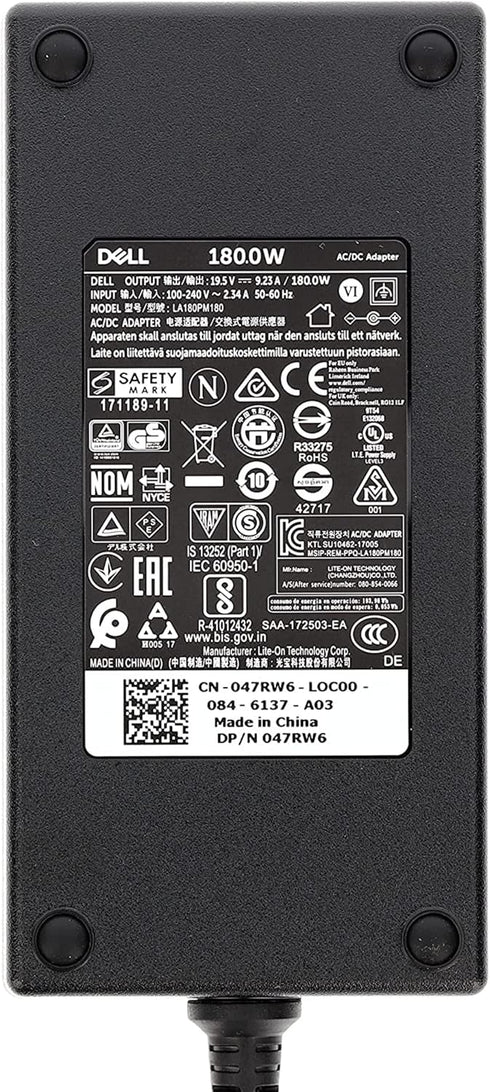 Original Dell 180W Laddare 19,5 V 9,23A 7,4×5,0mm (beg)