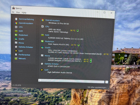 Stationär Dator Acer Aspire M1470 - / 8GB / 128GB SSD / Win 10