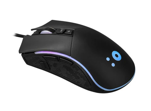 RGB USB mus 800-6400 DPI 8 knappar svart