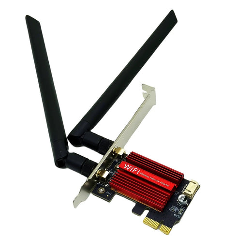 1200Mbps PCI-E WIFI trådlöst nätverkskort Desktop Dual Band antenn 8DB 2.4G 5G PCI e PCIe 2 in 1 WIFI Bluetooth Adapter 7260AC