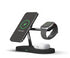 Trådlös laddare, Magnetisk 3 i 1 trådlös laddningsstation kompatibel med iPhone 12/12 Mini/12 Pro/12 Pro/12 Pro Max/13 Series/14 /15 / Series, Apple