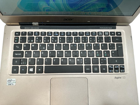 Acer Aspire S3-391 13,3-tums Ultrabook (Intel Core i5 3317U 1,7 GHz, 4 GB RAM, 240 GB SSD, LAN, WLAN, BT, webbkamera, integrerad grafik, Windows 11 64-bit) Begagnad