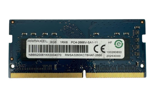 8GB SK Ramaxel SODIMM 1Rx8 PC4-2666V RAM Minne DDR4 8GB (beg)