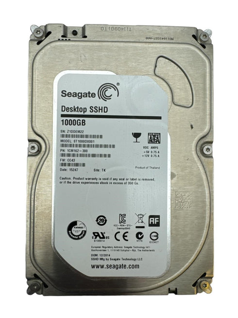Seagate HDD 1000gb hårddisk 3,5 tum Begagnad