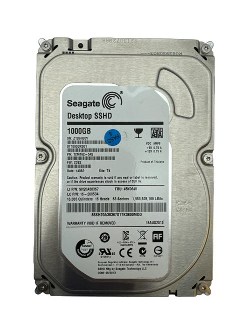 Seagate HDD 1000gb hårddisk 3,5 tum Begagnad