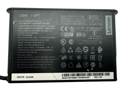 Lenovo original laddare 135W 20V 6.75 A laddare (beg)