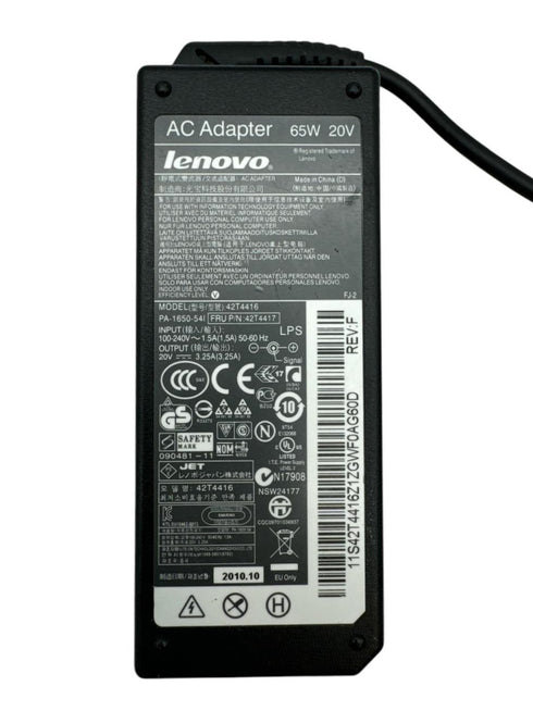 Original Lenovo 65W, 3.25A /AC Adapter laddare (beg)