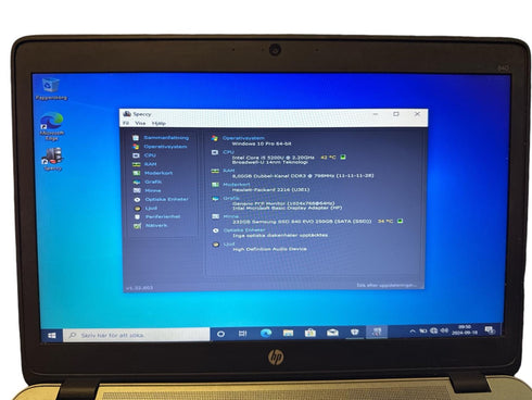 HP EliteBook 840 G2 - Core i5-5200U / 8GB Ram / 250GB SSD / 14" LED / WIN 10 (beg)