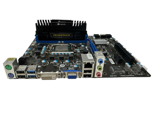 Moderkort Msi b75ma-p45 med Processor intel core i5 och RAM minne (beg)