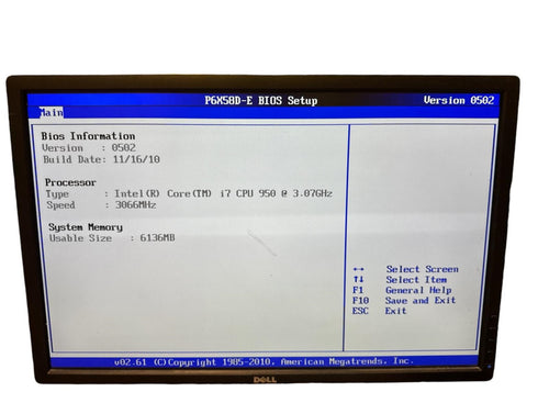 Moderkort Asus P6X58D-E med Processor intel core i7 och RAM minne (beg)