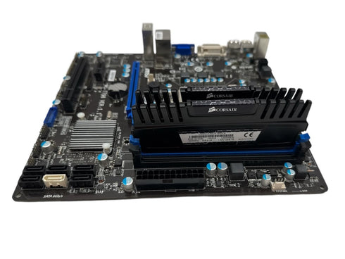 Moderkort Msi b75ma-p45 med Processor intel core i5 och RAM minne (beg)