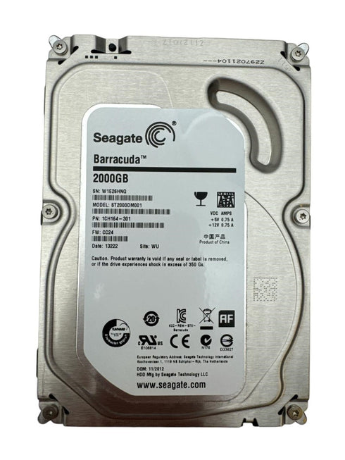 Hårddisk Seagate 3.5" HDD (2000GB) (beg)