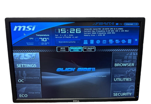 Moderkort Msi b75ma-p45 med Processor intel core i5 och RAM minne (beg)